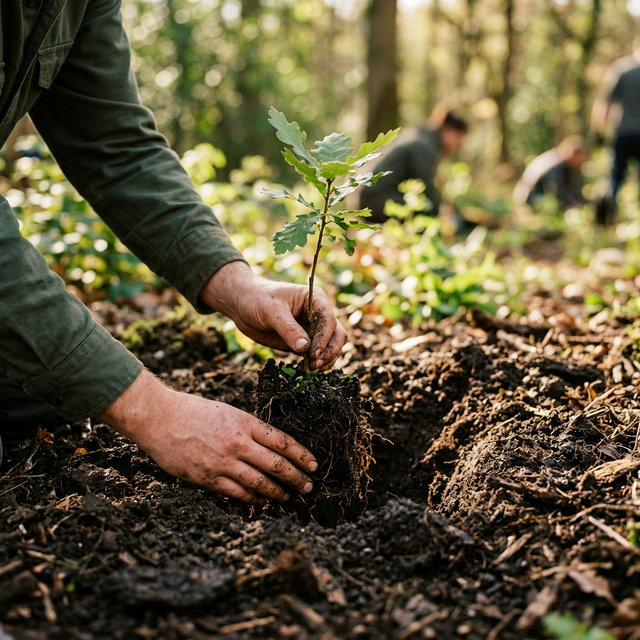Compromisso ambiental — mudas nativas Transantana